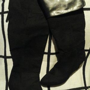 Nine West Suede Wedge Boots